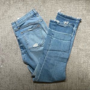 Abercrombie distressed straight jeans size 27